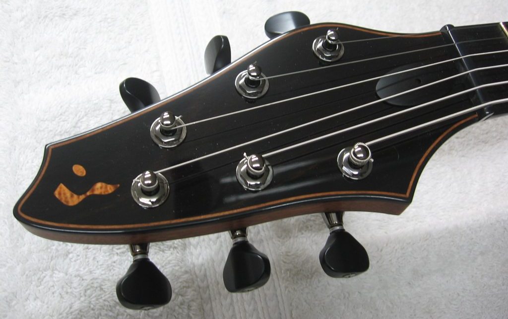 Multi-scale Pinnacle Acoustic guitar.  Headstock.